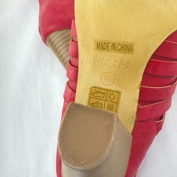 Mi.iM Red Woven Ankle Booties - Picture 5 of 5